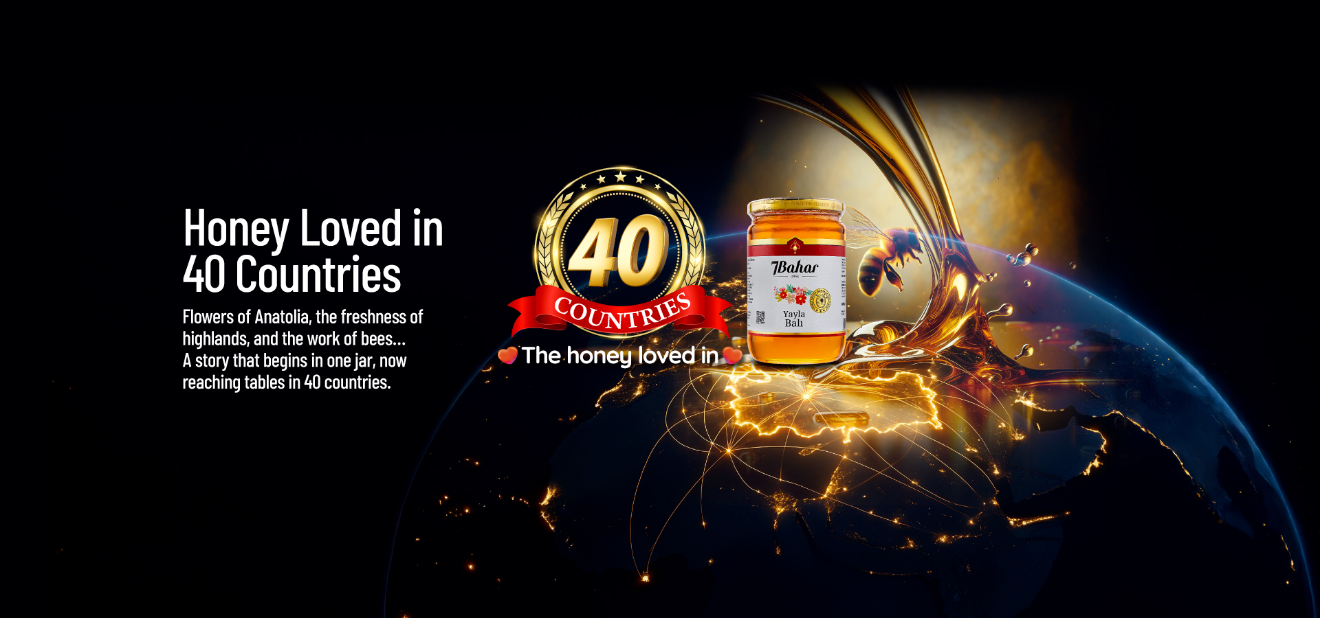 Honey Loved in 40 Countries